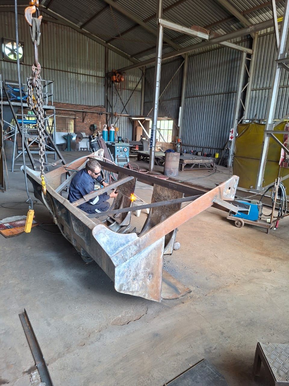 Bucket re-build in progress